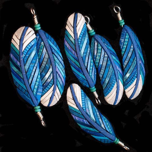 Blue Jay Feather Necklace on Black Suede or Chain, Gift Idea for Bird Watchers and Animal Lovers, North American Native Species, Bluebird